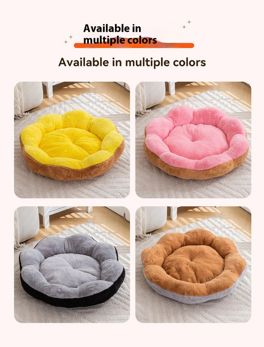 Cama Nido Redonda de Felpa Gruesa y Cálida para Mascotas con Cojín Desmontable y Lavable - Image 14