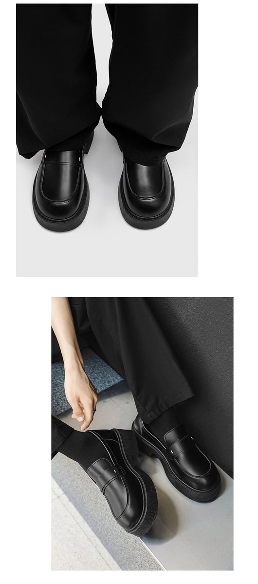 Zapatos Casuales Británicos de Cuero Premium con Suela Reforzada para Hombre - Image 9