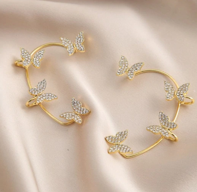 Aretes de Diamante Brillante con Clip Mariposa 2 en 1 - Image 20