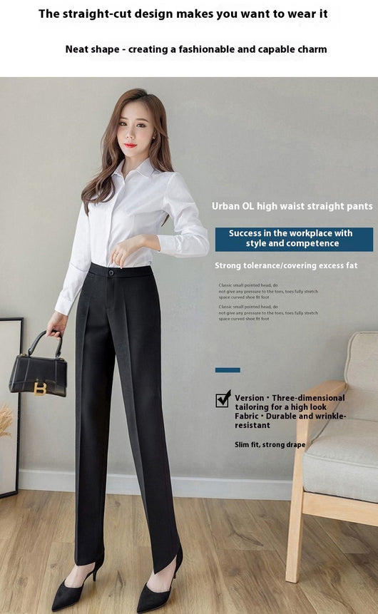 Pantalón de Oficina Recto para Mujer - Traje Profesional - Image 18