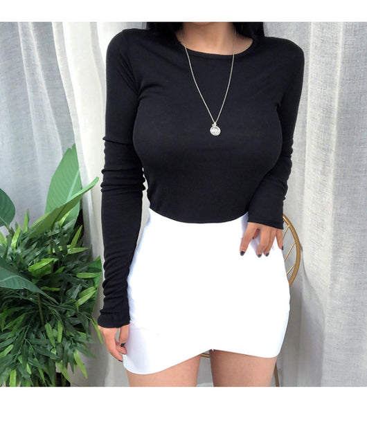 Blusa Semitransparente de Manga Larga en Colores Sólidos - Image 17