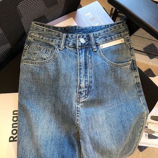 Pantalones Vaqueros Cintura Alta Ancha Rectos Efecto Limpiador - Image 15