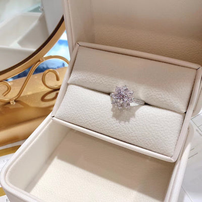 Anillo de Moissanita Flor de Girasol para Mujer - Image 12