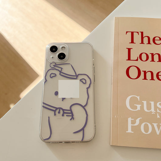Funda Transparente para Móvil con Oso Kawaii - Protección Anticalda Ultrafina - Image 10