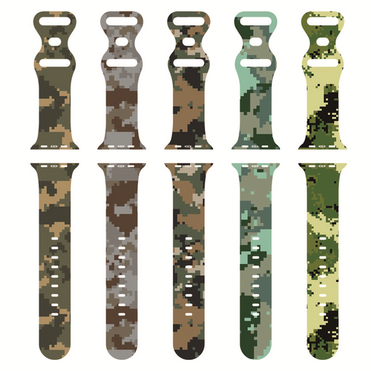 Correa de Reloj con Hebilla Mariposa y Estampado Camuflaje Personalizado - Image 11
