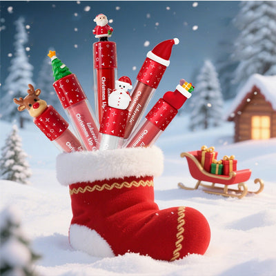 Set de 6 Labiales Mate Velvet Rojo Navidad - Regalo Perfecto - Image 19