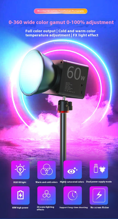 Luz de Relleno LED Portátil para Fotografía en Vivo - Image 7