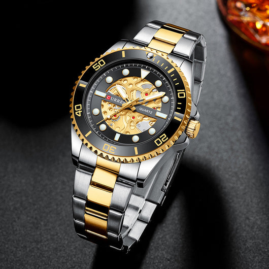Reloj Empresarial para Hombre Resistente al Agua con Esfera Redonda - Image 21
