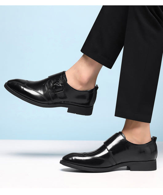 Zapatos de Cuero Casuales para Hombre con Hebilla y Bordado Termocrómico - Image 14