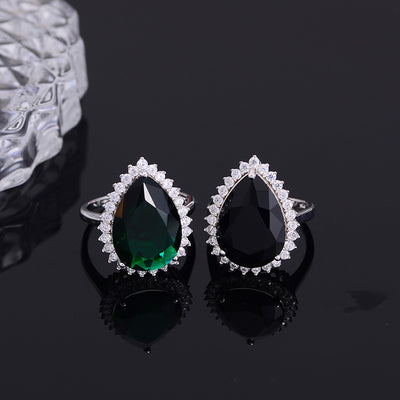 Anillo de Moda con Incrustaciones Europeo Americano - Image 9