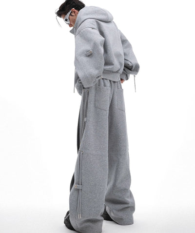 Sudadera con Capucha Oversize de Diseño Deconstruido y Cordón Ajustable - Image 19