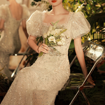 Vestido Sirena de Gasa Elegante para Mujer - Image 5