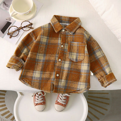 Camisa de Cuadros Casual para Niños - Perfecta para Primavera y Otoño - Image 13