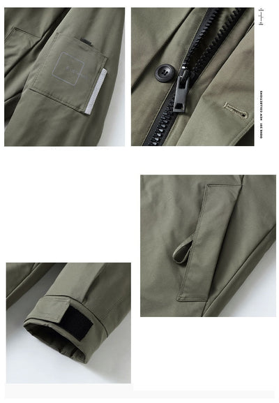 Sudadera Larga para Hombre con Cuello de Piel Pie Overcome - Image 6