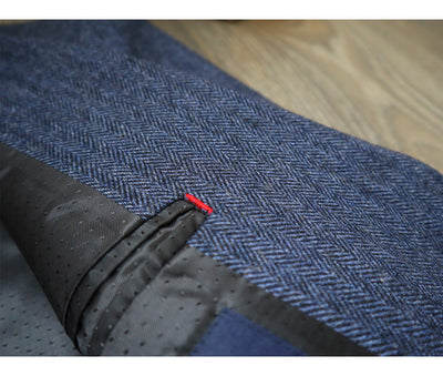 Blazer Tweed Retro para Hombre - Chaqueta de Lana Vintage Workwear - Image 14