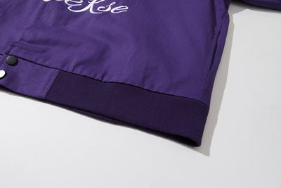 Chaqueta Deportiva Suelta Sin Cuello con Cierre - Estilo Béisbol Negro - Image 7