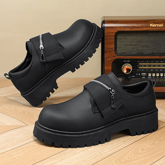 Zapatos Casuales de Plataforma en Cuero para Hombre