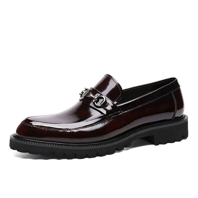 Zapatos Gommino con Hebilla Horse Street en Cuero Japonés Pulido para Hombre - Image 6