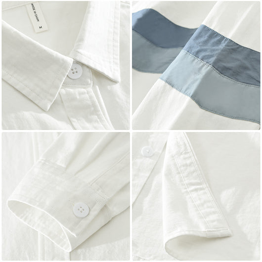 Camisa Suelta Artística Versátil para Hombre - Image 5