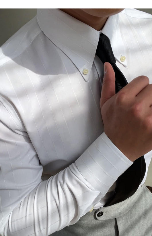 Camisa Elástica de Rayas Multiestación para Hombre - Image 11
