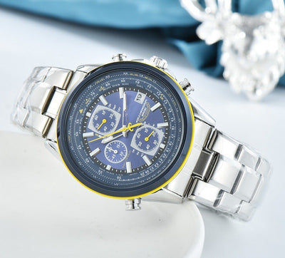 Reloj Casual para Hombre con Seis Agujas y Correa de Acero Inoxidable - Image 14