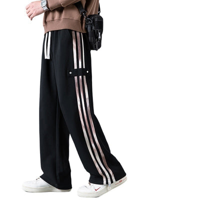 Pantalones Joggers Deportivos de Tres Franjas - Estilo Urbano Primavera - Image 5