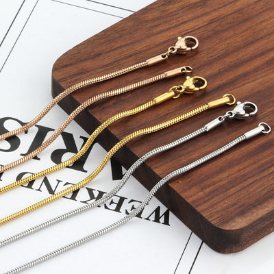 Cadena de Serpiente en Acero Inoxidable para Hombre - Diseño Elegante - Image 18