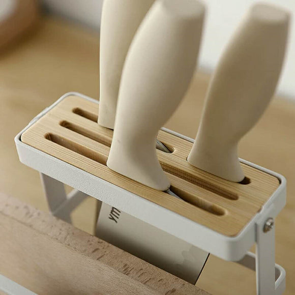 Organizador de Cuchillos y Tablas de Corte Estilo Japonés