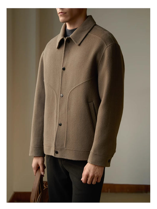 Abrigo de Lana Doble Faz para Hombre 100% Lana Premium - Image 8