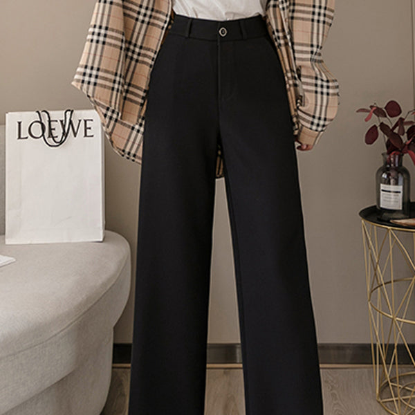 Pantalón de Lino Ancho Fluido para Mujer - Diseño Drapeado Verano