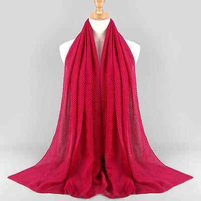 Pañuelo Plisado de Algodón Twill para Mujer - Versátil y Elegante - Image 21