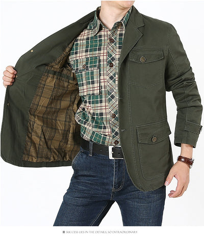 Chaqueta de Algodón Premium para Hombre - Estilo Casual Versátil - Image 16