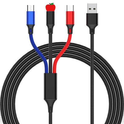 Cable de Carga Rápida Prepare Spring Tres en Uno