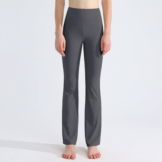 Pantalones Yoga Deportivos Antibacterianos Efecto Piel Desnuda con Campana - Image 14
