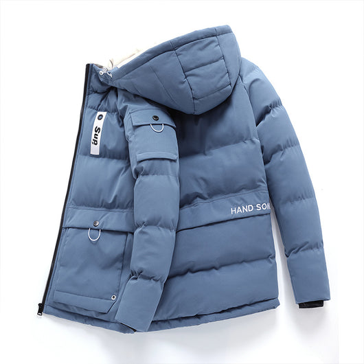 Chaqueta Acolchada Casual con Capucha para Hombre - Image 5