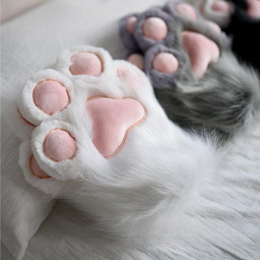 Pantuflas Cálidas con Forro Polar y Diseño de Patita de Gato - Image 2