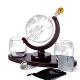 Juego de Contenedores para Vino con Marco Ovalado de Madera y Vidrio Borosilicado - Image 12