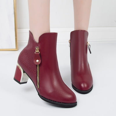 Botas Martin de Tacón Medio Puntiagudo para Mujer - Image 5