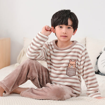 Pijama Infantil Otoño Invierno Cuello Redondo con Diseños Animados - Image 5