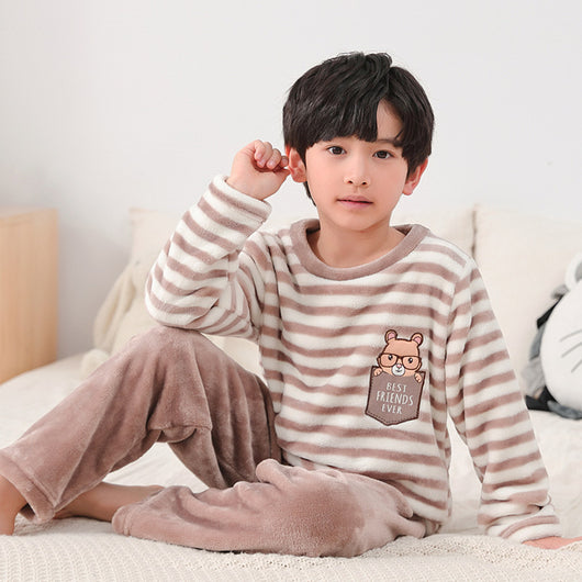 Pijama Infantil Otoño Invierno Cuello Redondo con Diseños Animados - Image 5