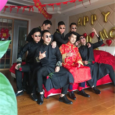 Traje Tang Hanfu Tradicional Chino para Hombre - Estilo Nupcial - Image 4