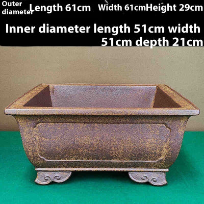 Maceta Rectangular Extra Grande de Arena Púrpura - Portátil para el Hogar - Image 6