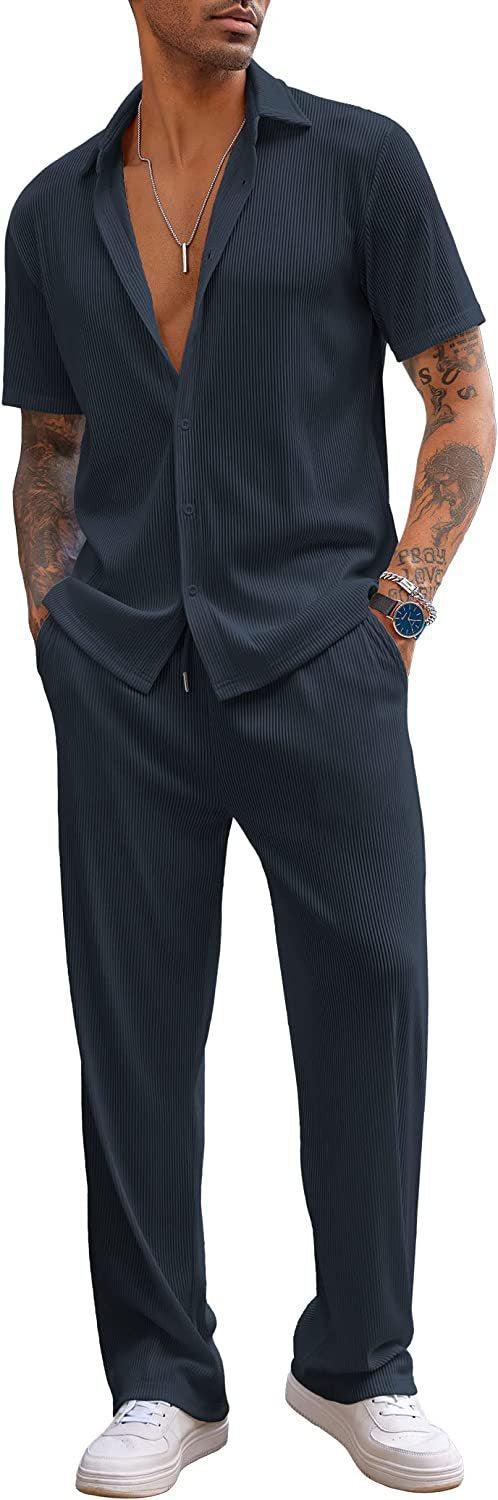 Pantalón Corto Liso Holgado - Conjunto de Ocio Cómodo - Image 4
