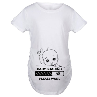 Camiseta Suelta de Maternidad con Estampado de Moda Manga Corta Talla Grande - Image 3
