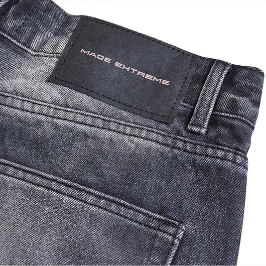 Pantalones Cortos Estilo Retro Americano Lavado Blanco con Detalles Desgastados - Image 4