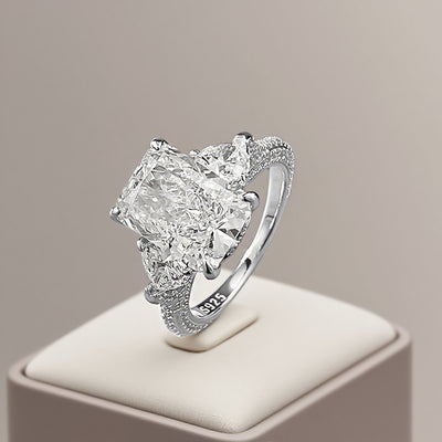 Anillo de Diamante de Hielo con Corte Flor de Cristal Completo - Image 8