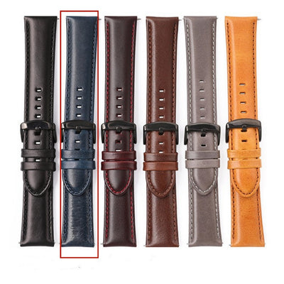Correa de Cuero Genuine para Smartwatch - Patrón Crazy Horse Premium - Image 7