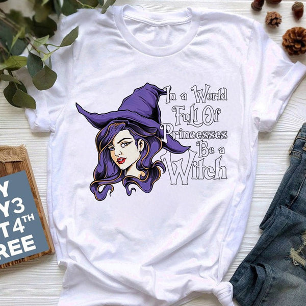 Playera Monograma Halloween Estilo Harajuku