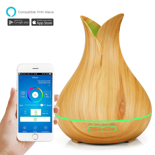 Difusor Humidificador Aromático con Luz LED y Diseño en Madera - Image 15