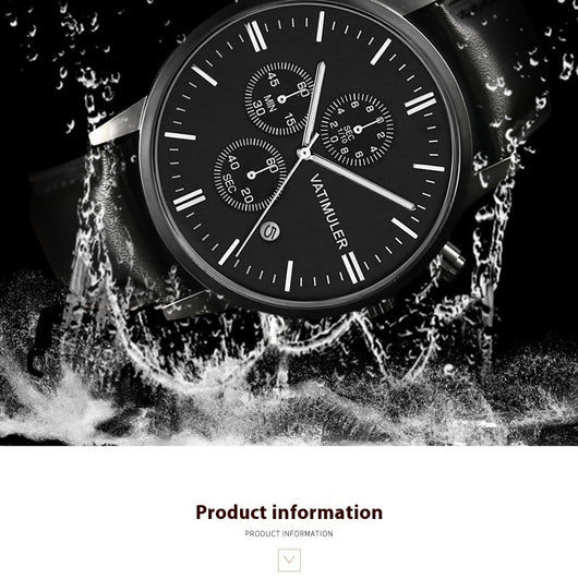 Reloj Empresarial Multifunción Estilo Coreano para Hombre - Image 15